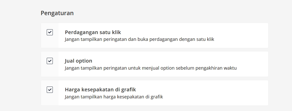 Pilih semua 3 kotak kosong di Olymp Trade