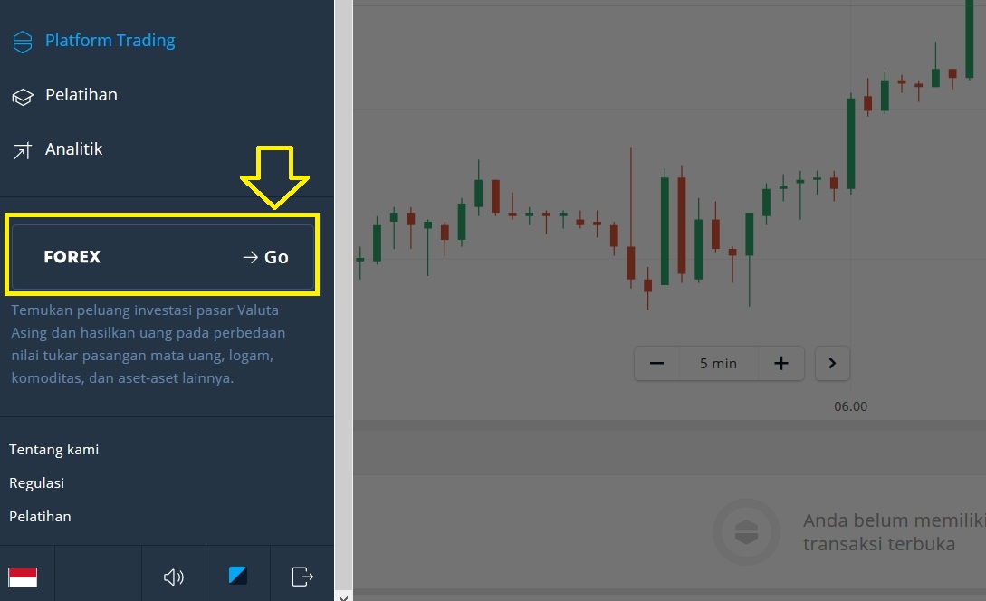 Ubah dari Fixed Time Trade ke trading Forex di Olymp Trade