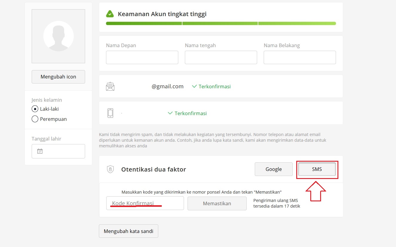Panduan autentikasi 2 faktor pada Olymp Trade