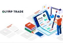 Menggunakan metode kandil Out Bands di Olymp Trade