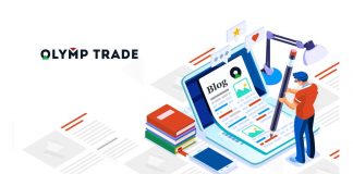 Menggunakan metode kandil Out Bands di Olymp Trade