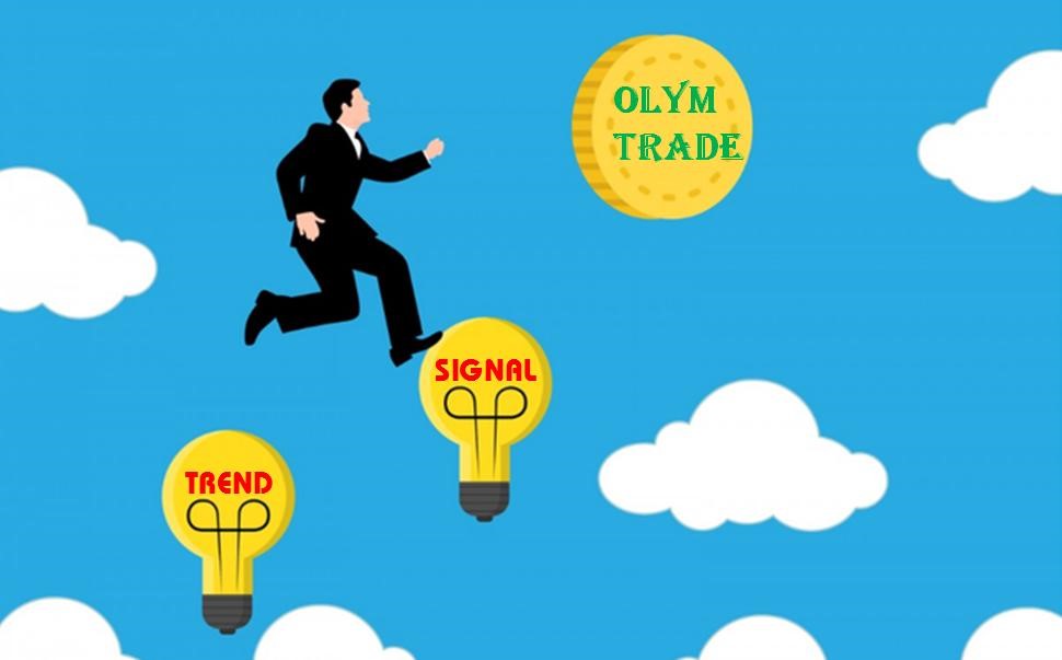 Trend dan sinyal di Olymp Trade